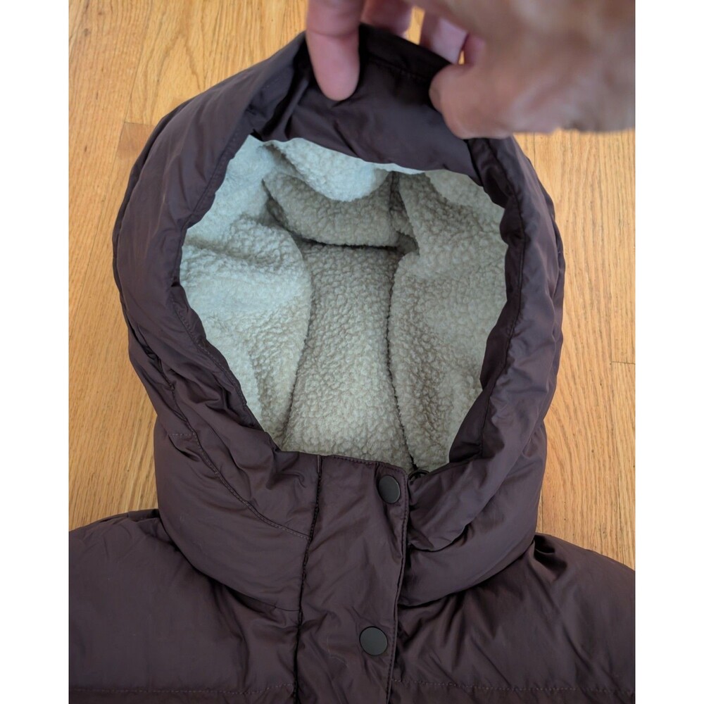 REI Co-op Norseland Goose Down Parka Puffer Jacket Womens M Sherpa Fleece Hood - Picture 5 of 15